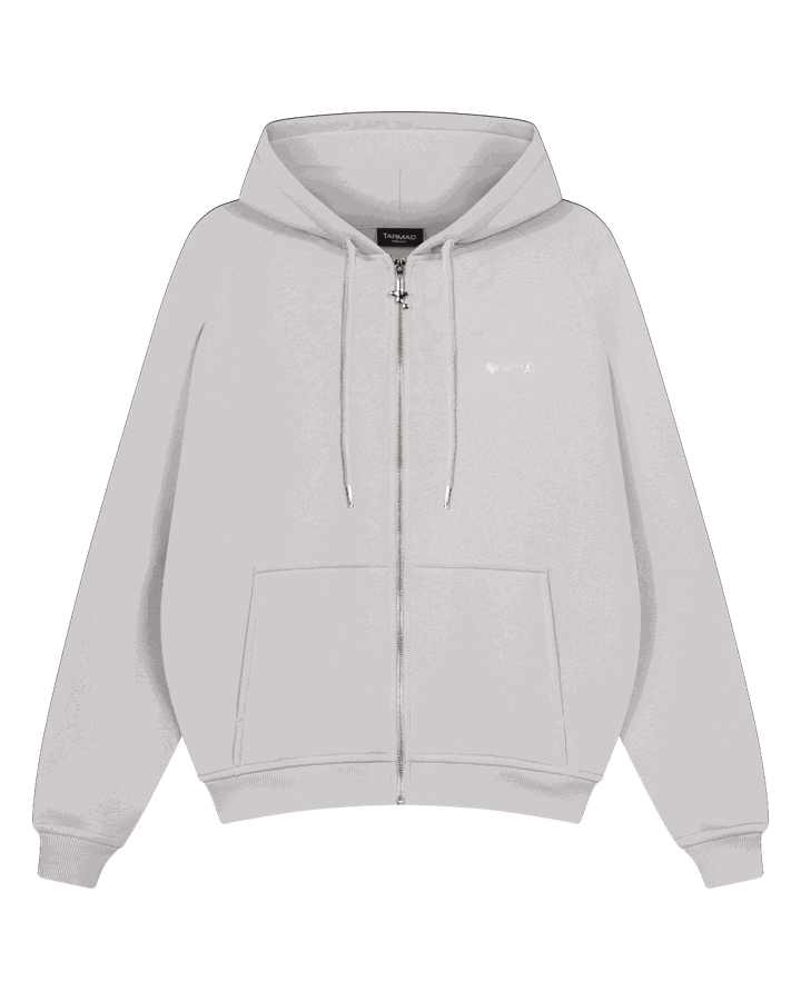 Baselayer Zip Hoodie - Lightgrey – TARMAC