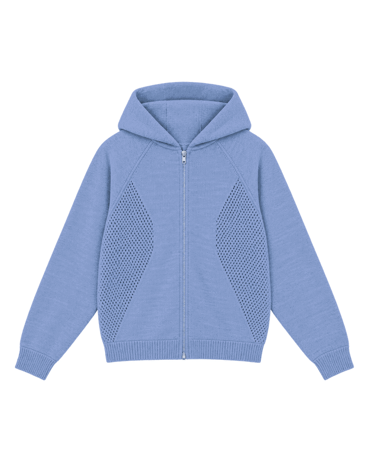 Mojave Knit Zip Hoodie - sailor blue – TARMAC